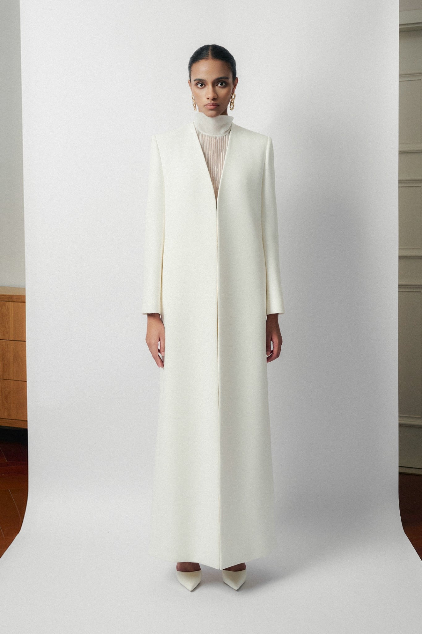  PIANA LONG WHITE COAT 