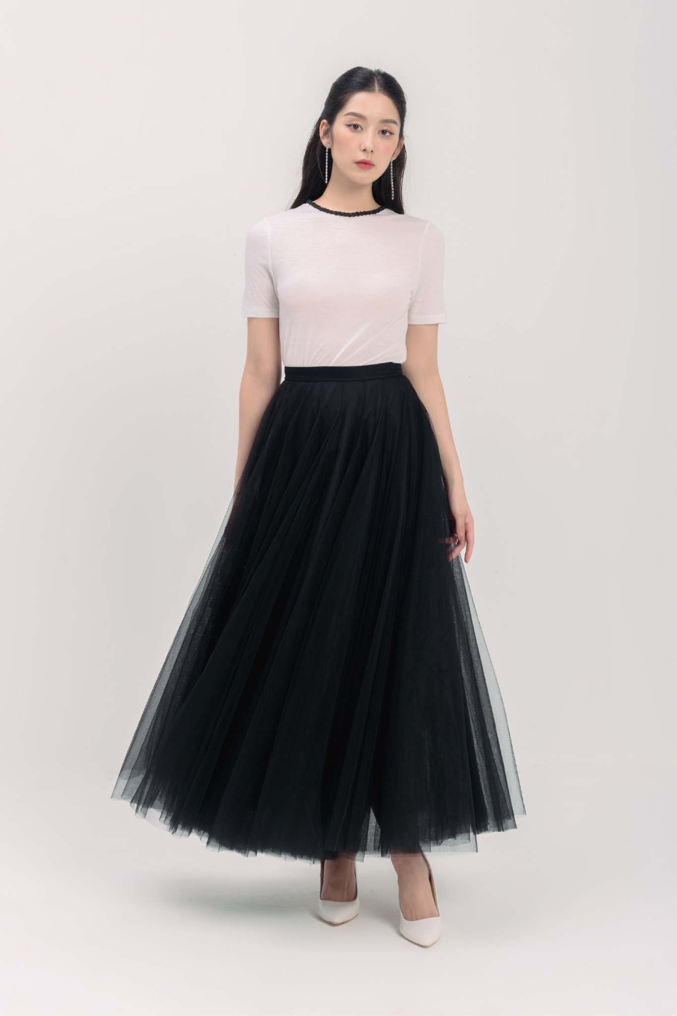  NAMI LONG TULLE SKIRT 