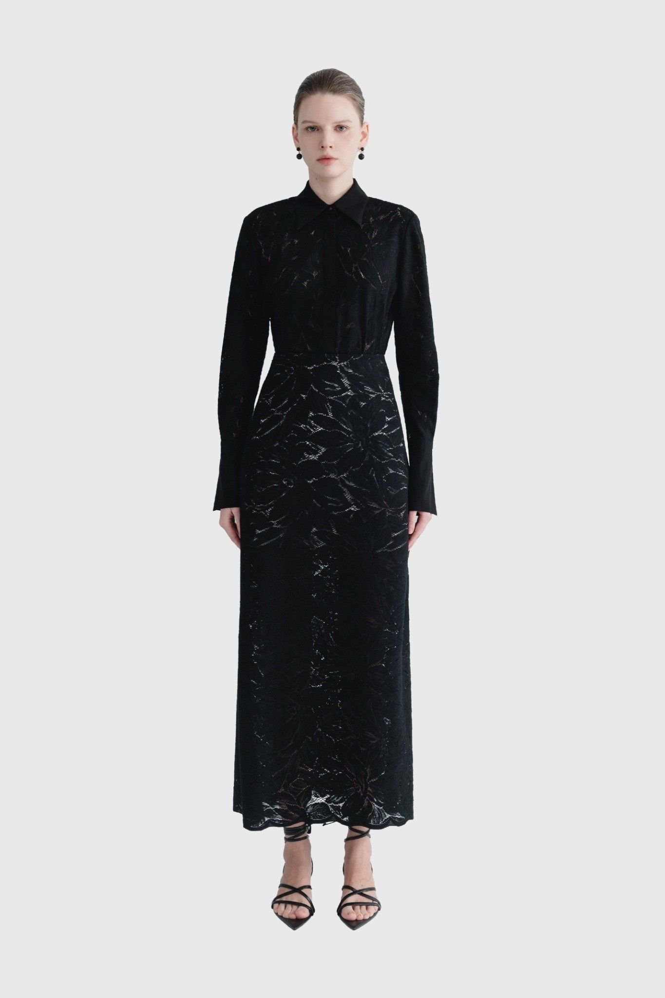 JEDA POINTED COLLAR SHIRT