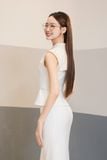 Bảo Ngọc X AMITY PEPLUM TOP - OBIE MAXI BLACK SKIRT