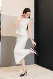 Bảo Ngọc X AMITY PEPLUM TOP - OBIE MAXI BLACK SKIRT