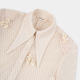 MIRA LACE LONG SLEEVE BLOUSE