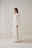 HISM SILK-SATIN LONG SKIRT