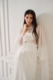 HISM SILK-SATIN LONG SKIRT