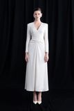 DIA V-NECK WRAP DRESS