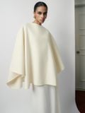 KAILA EMB CASHMERE-BLEND CAPE