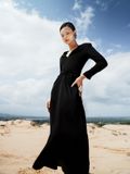 DIA V-NECK WRAP DRESS
