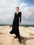 DIA V-NECK WRAP DRESS