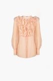 CELINA CASCADE COLLAR BLOUSE