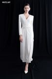 DIA V-NECK WRAP DRESS