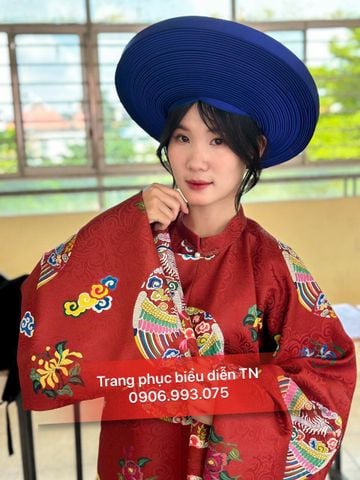  NB06 - Áo Tấc Rồng Nam Nữ Đỏ Đô 