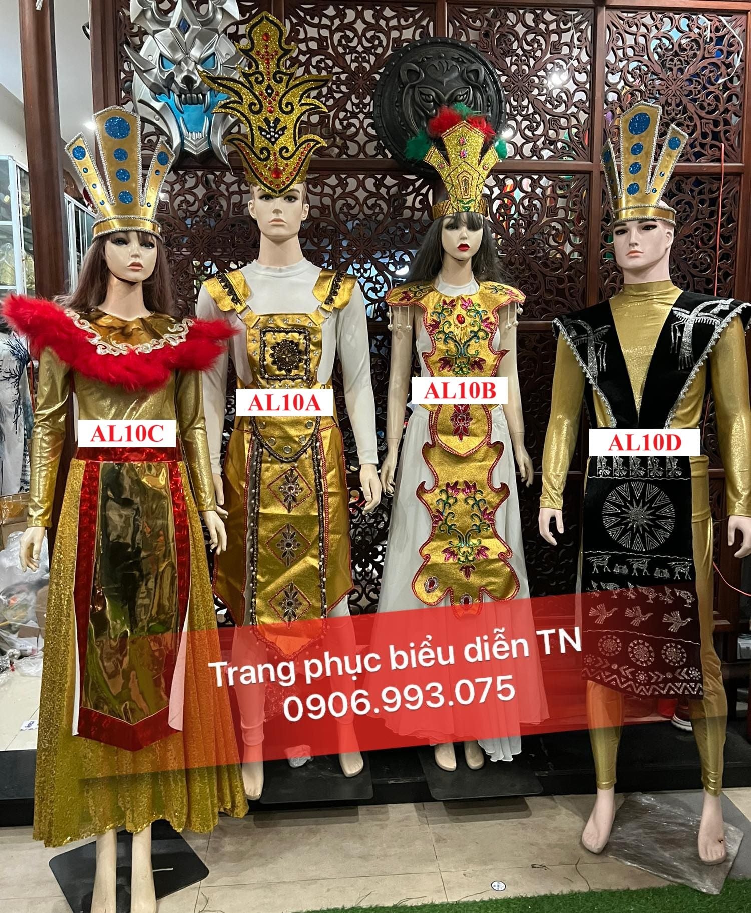 AL10 (A-B-C-D) - Trang Phục Âu Lạc Nam Nữ