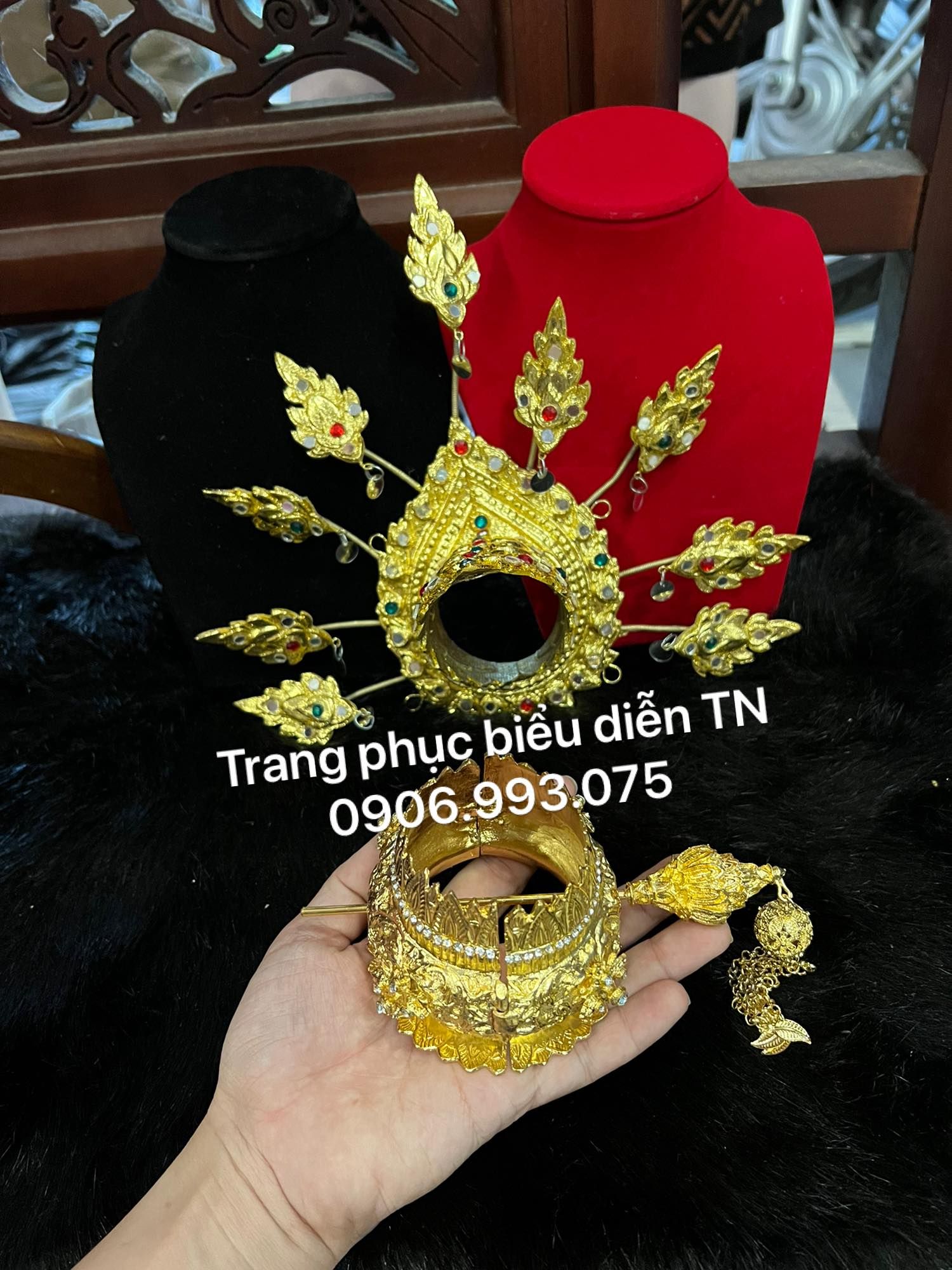 NN96 - Trang sức Cài Tóc Thái/Cam
