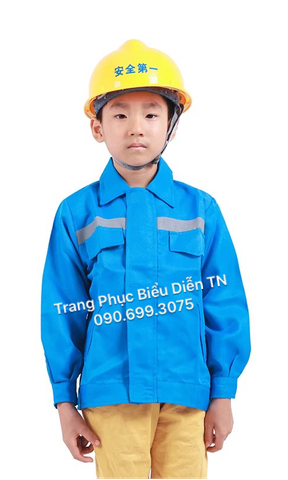  TE34 - Trang Phục Công Nhân Trẻ Em 