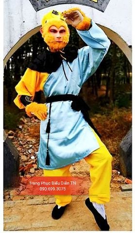  TDK004 - Trang Phục Tôn Ngộ Không Khoác Xanh/Đỏ 