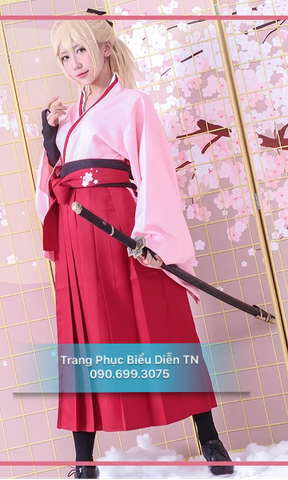  COS01 - Trang Phục Sakura Saber (Cosplay) 