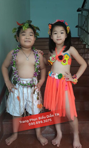 TE06 - Trang phục Trẻ Em Hawaii Nữ