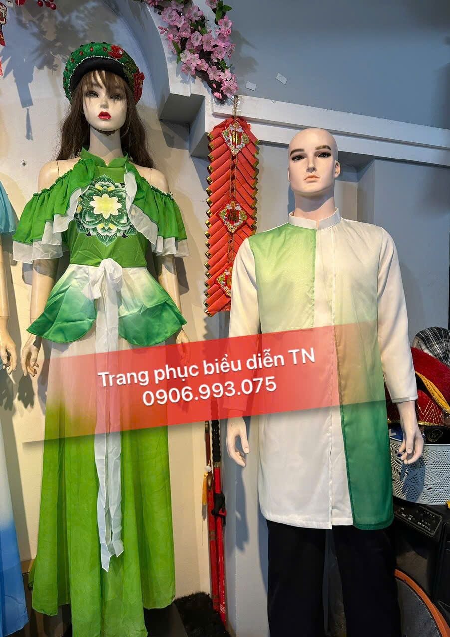 VM06 - Trang phục Váy Múa Xanh Lá