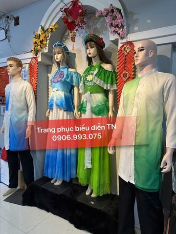  VM06 - Trang phục Váy Múa Xanh Lá 