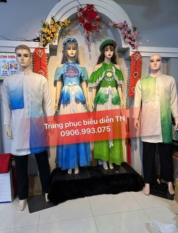  VM05 - Trang phục Váy Múa Xanh Dương 