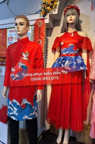  VM03 - Trang phục Múa Đỏ Hạc Nam Nữ 
