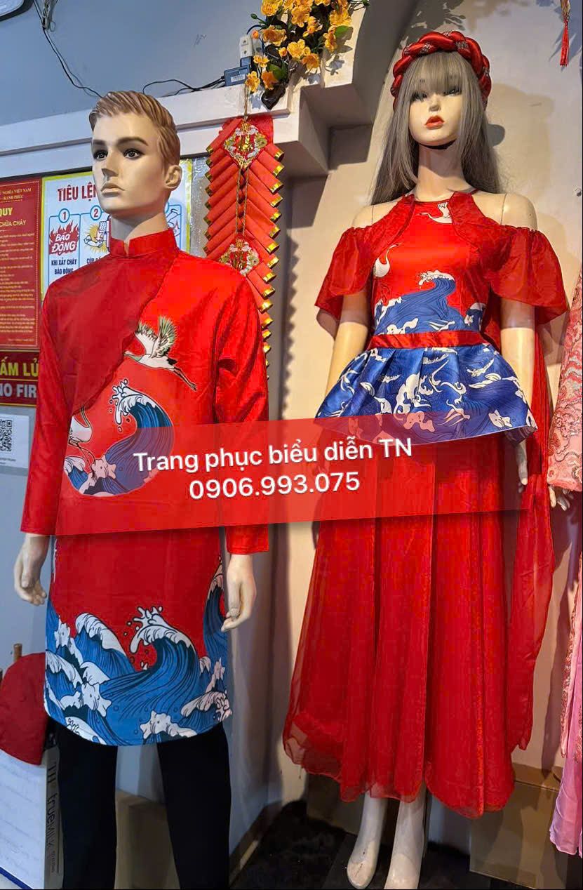 VM03 - Trang phục Múa Đỏ Hạc Nam Nữ