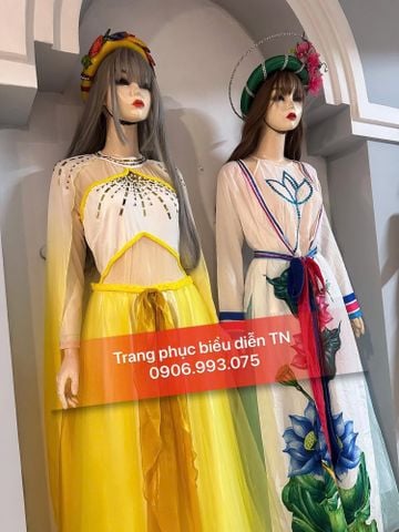  ATT10 - Trang phục Áo Tứ Thân Sen Trắng 