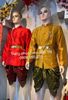 NN107 - Trang Phục Thái Lan Nam Màu Đỏ + Vàng Đồng