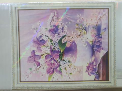 Tranh đính đá Bình hoa khoe sắc LG1276 size 50x60cm