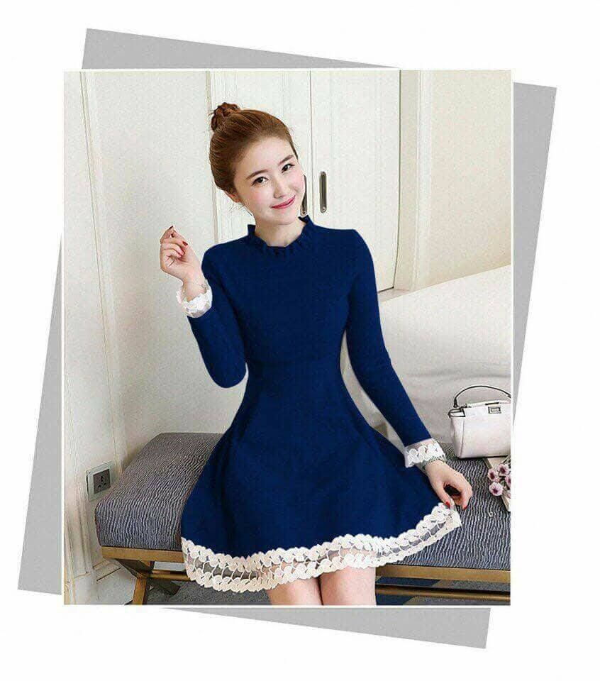15 mẫu váy dài tay thu đông cho giao mùa luôn thời thượng