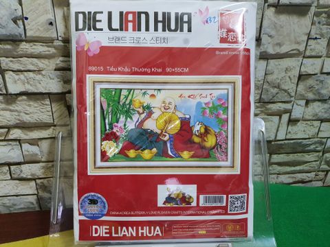 Tranh thêu chữ thập Hoà khí sinh tài DLH-89015 size 90x55cm