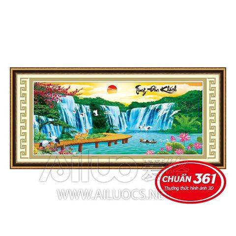 Tranh thêu tùng đón khách tranh 3d mã 53306