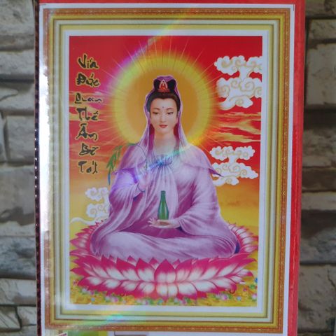 Tranh đính đá Quan thế âm bồ tát VS091 size 75x53cm [264]