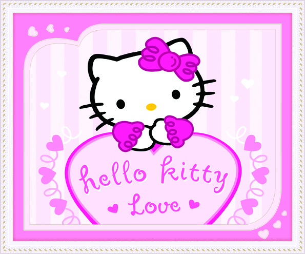 Tranh gắn đá Ailuo Hello Kitty 77485