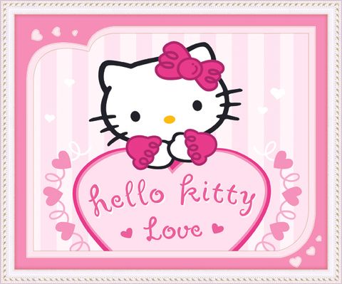 Tranh gắn đá Ailuo Hello Kitty 77485