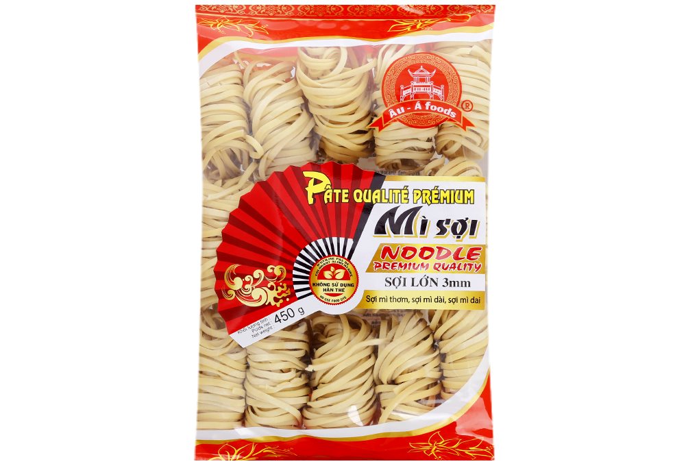 Mì trứng sợi lớn gói 450g