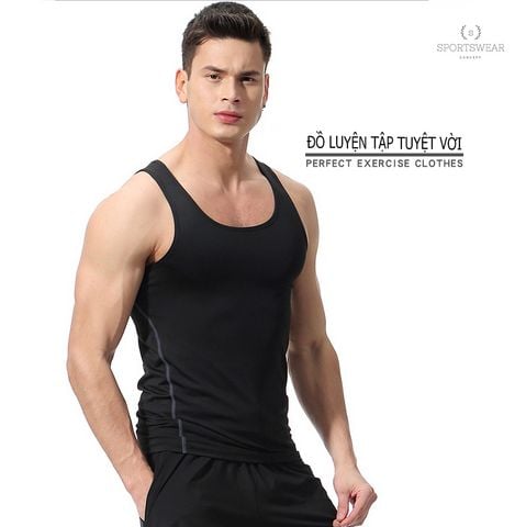  Áo ba lỗ tập gym thể thao trơn SIG 