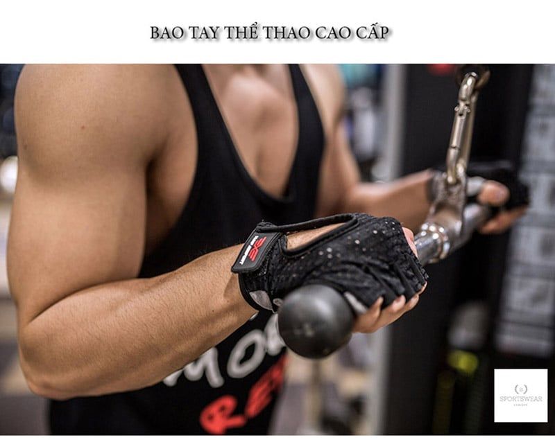 Găng tay tập gym, thể thao cao cấp v3