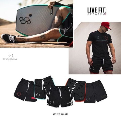  Quần short thể thao tập gym cao cấp Live Fit LVFT 