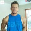 Áo tập gym ba lỗ Rise big logo