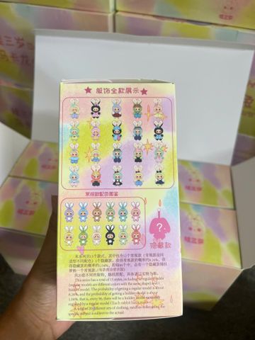  [BABY THREE/HỎA TỐC] Móc khóa blindbox Baby Three Macaron Bunny 