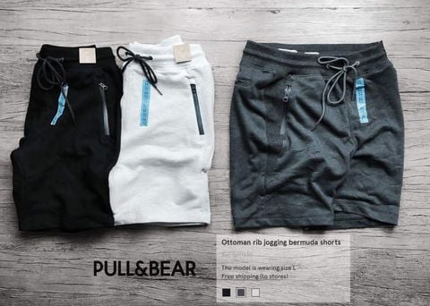  Quần short tập gym thể thao short thun nam Pull & Bear 
