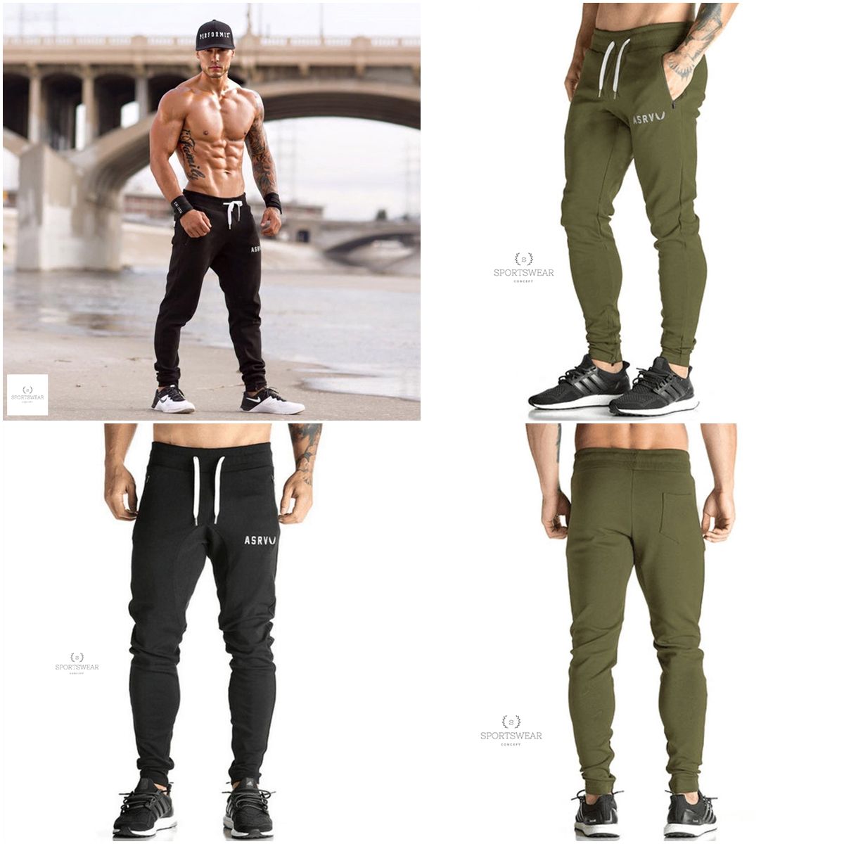 Quần dài tập GYM ASRV Reinforced Zip Jogger