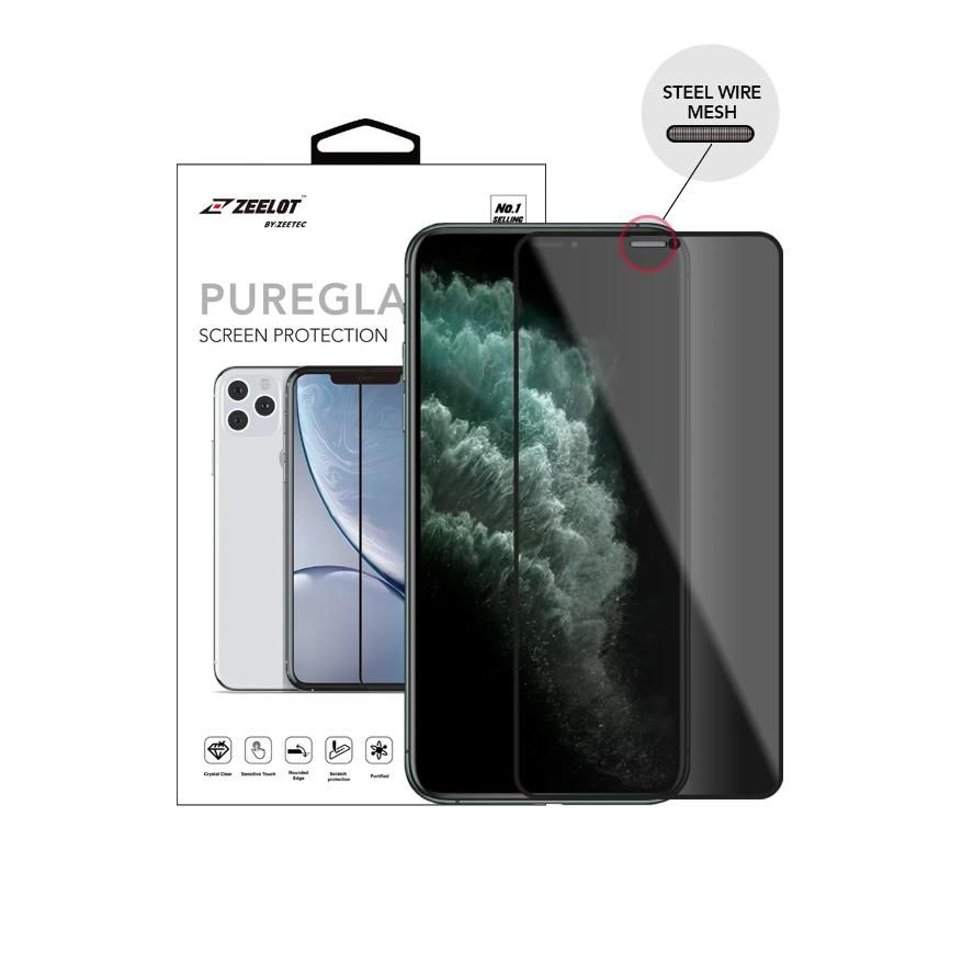 MIẾNG DÁN CƯỜNG LỰC CHỐNG NHÌN TRỘM CHO IPHONE 11 PRO MAX 6.5” SOLIDSLEEK ZEELOT