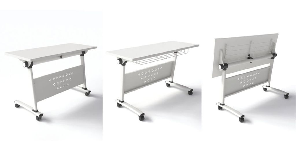 Bàn Training BHL241-14K Có ngăn, 1m4, ống Oval 30x60