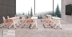 Bàn Gấp 1m2 Mặt Sắt BHL12B-MS