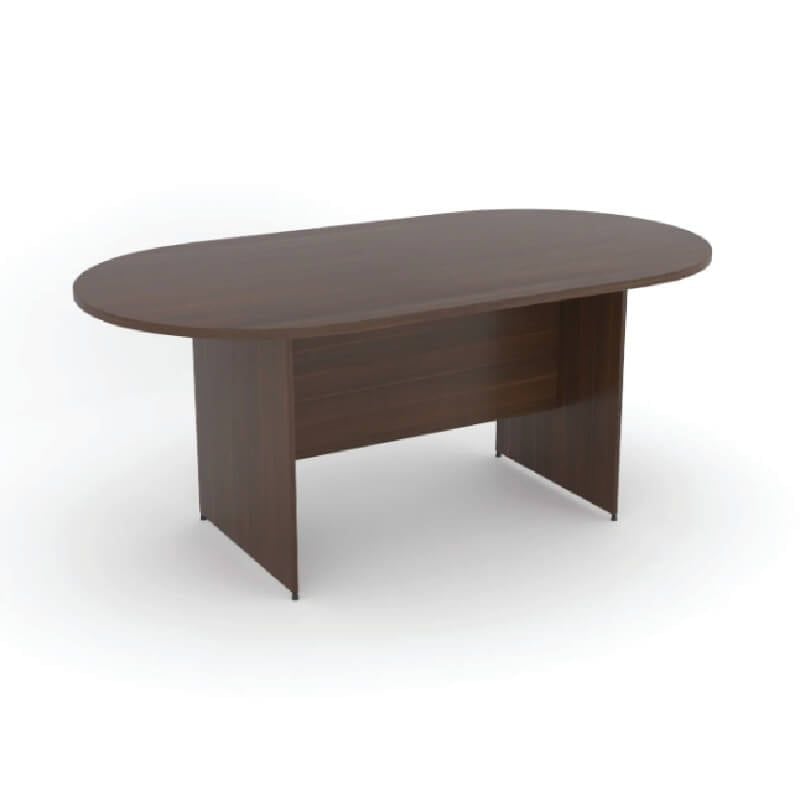 Bàn Gỗ Phòng Họp Mặt Oval 1m8 BG08M