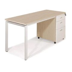 Bàn Làm Việc 1m6 Hộc liền 3 ngăn kéo 1906B16H5