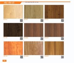 Bảng màu vân gỗ Melamine cao cấp
