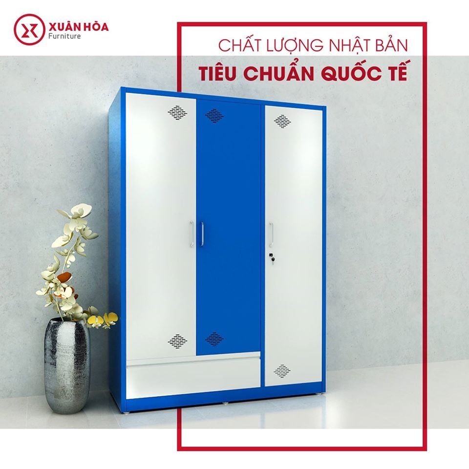 Tủ sắt Xuân Hòa CA-9A-1KL-Xanh